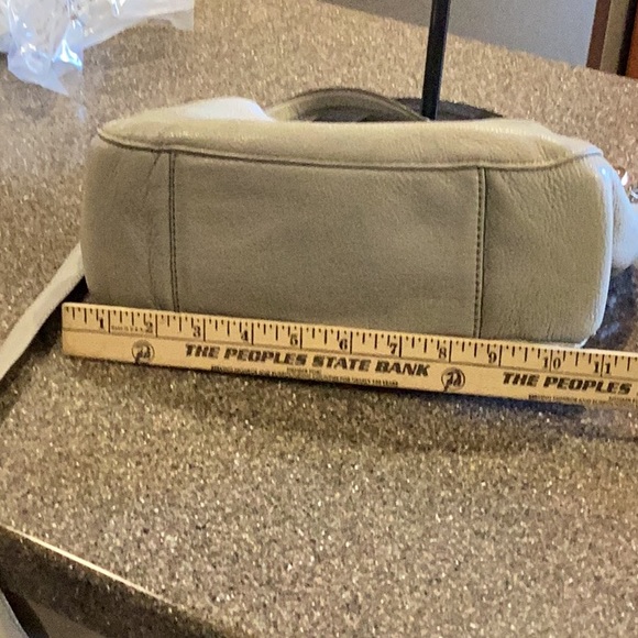 Michael Kors gray two way bag, EUC. Silver hardware. Includes crossbody strap. - Picture 10 of 13